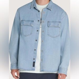 VANS PALMHILL DENIM LONG SLEEVE button up shirt . size large. Like new.